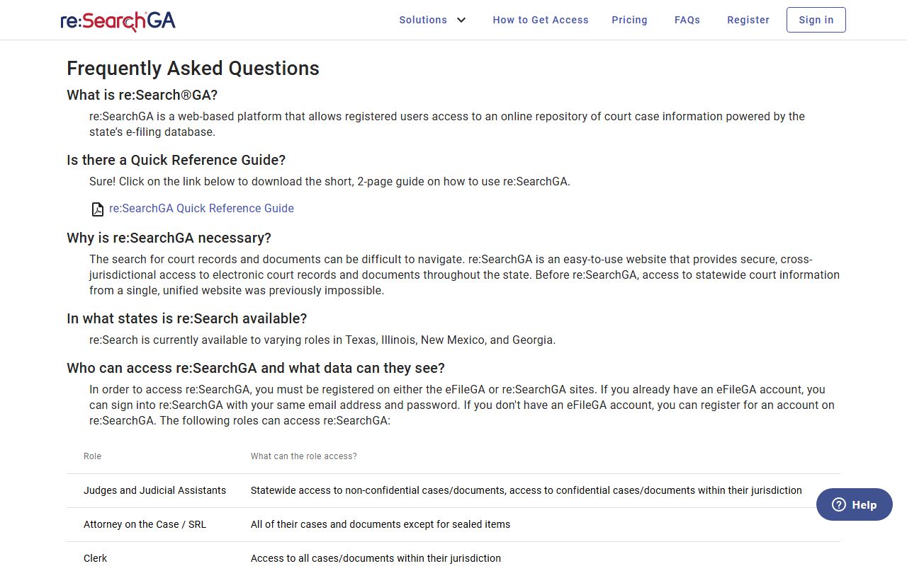 Wayne County court records reSearchGA FAQ