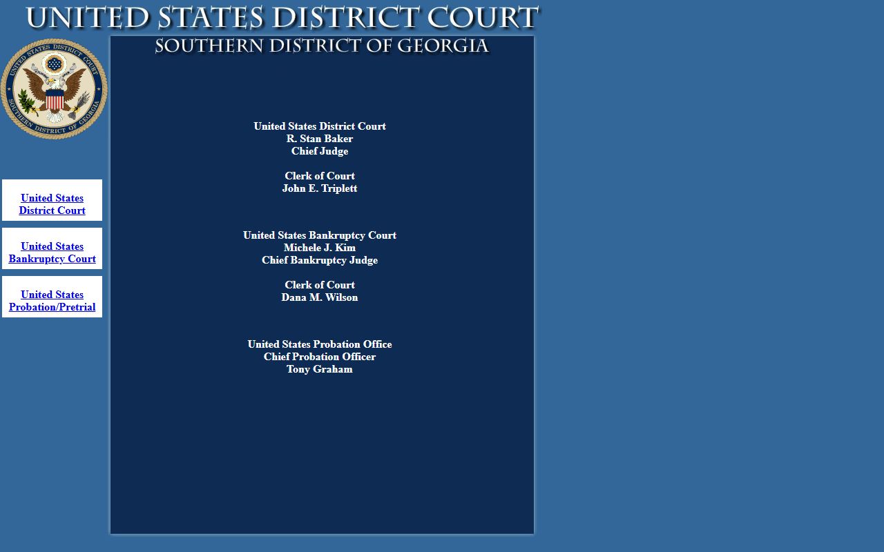 Wayne County criminal court records Southern District of Georgia