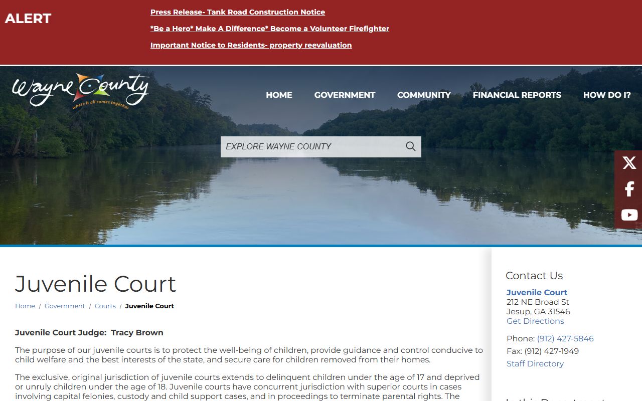 Wayne County Superior Court records juvenile court access limits