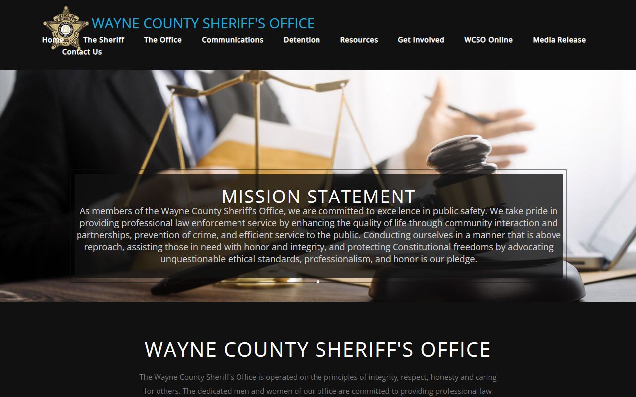 Wayne County court records local court information page