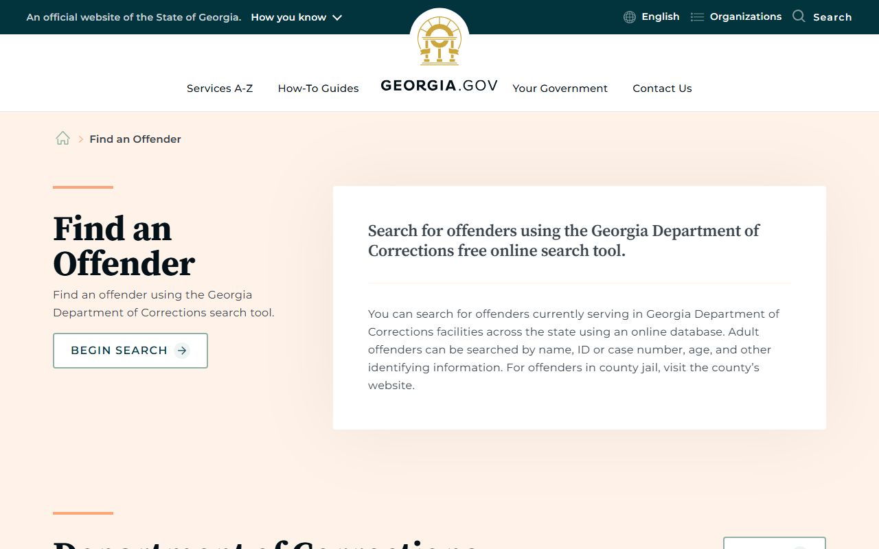 Wayne County inmate records Georgia offender search