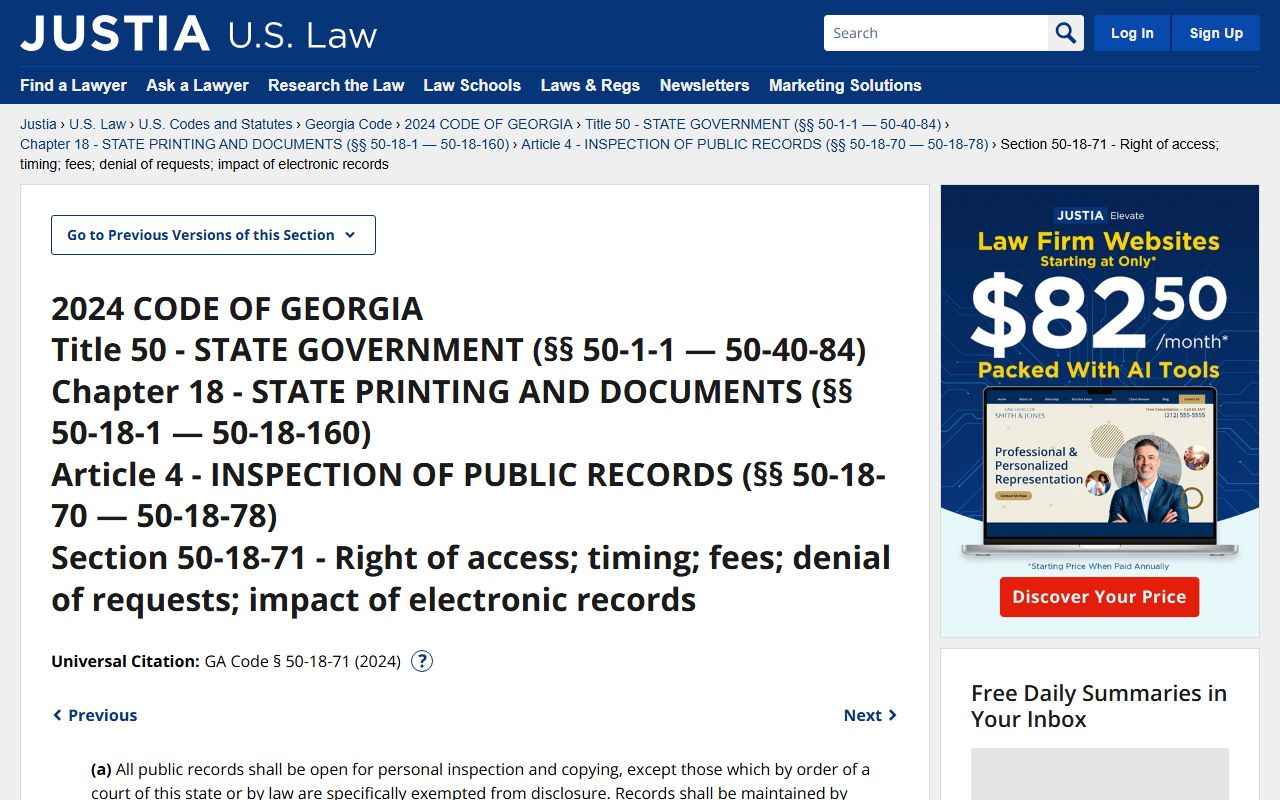 Wayne County marriage and divorce records Georgia public record fees statute