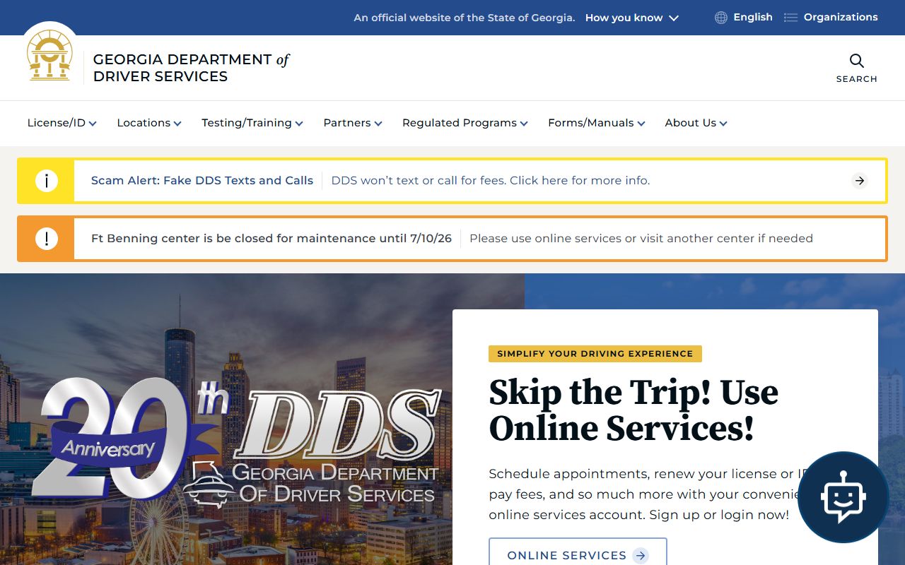 Wayne County traffic court records Georgia DDS portal